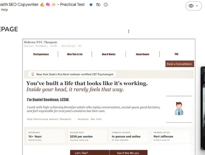 Goodman Creative conversion homepage copy and Google Ads strategy cover